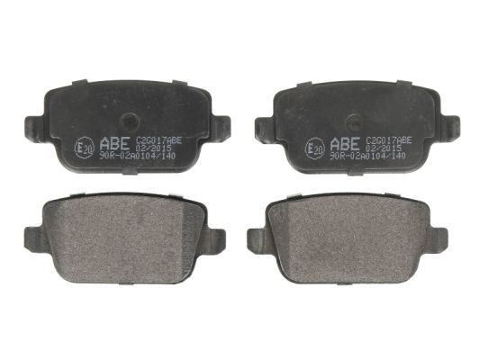 ABE C2G017ABE Brake pad set Rear Axle, not prepared for wear indicator
