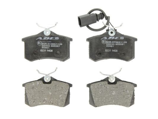 ABE Rear Axle, incl. wear warning contact Height: 52,9mm, Width: 87mm, Thickness: 17mm Brake pads C2W012ABE buy