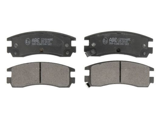 ABE Rear Axle, incl. wear warning contact Height: 41mm, Width: 107,8mm, Thickness: 14,6mm Brake pads C2X004ABE buy