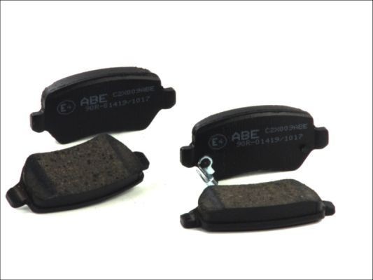 C2X009ABE ABE Hinterachse, mit akustischer Verschleißwarnung Höhe: 42,7mm, Breite: 95,4mm, Dicke/Stärke: 15mm Bremsbelagsatz C2X009ABE günstig kaufen