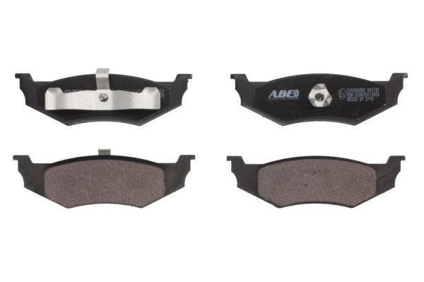 ABE C2Y000ABE Brake pad set Rear Axle, Low-Metallic, not prepared for wear indicator