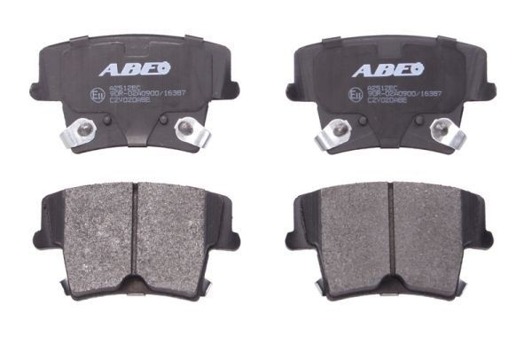 ABE C2Y020ABE Brake pad set Rear Axle, with acoustic wear warning