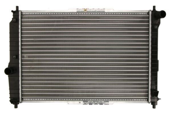 THERMOTEC D70011TT Engine radiator Aluminium, Plastic, 600 x 415 x 16 mm, Manual Transmission, Mechanically jointed cooling fins