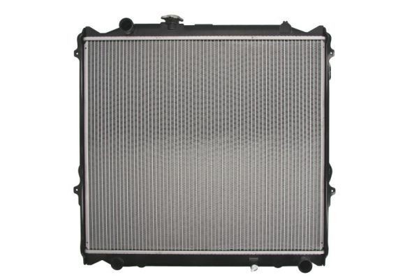 THERMOTEC D72021TT Engine radiator Aluminium, Plastic, for vehicles with/without air conditioning, 575 x 639 x 26 mm, Manual Transmission, Brazed cooling fins