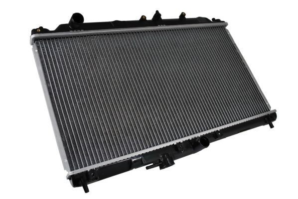 THERMOTEC D74001TT Engine radiator Aluminium, Plastic, for vehicles with/without air conditioning, 350 x 687 x 22 mm, Manual Transmission, Brazed cooling fins