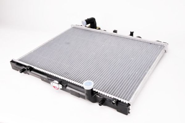 THERMOTEC D75010TT Engine radiator for vehicles with/without air conditioning, 638 x 500 x 26 mm, Manual Transmission, Brazed cooling fins