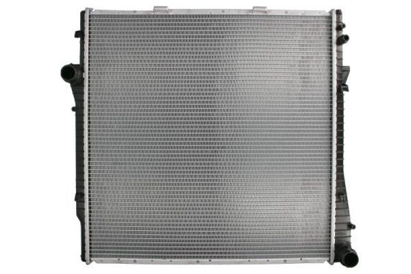 THERMOTEC D7B007TT Engine radiator Aluminium, Plastic, for vehicles with/without air conditioning, 598 x 590 x 26 mm, Automatic Transmission, Brazed cooling fins