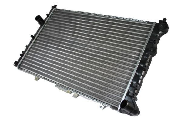 THERMOTEC D7D002TT Engine radiator Aluminium, Plastic, for vehicles with/without air conditioning, 415 x 580 x 23 mm, Manual Transmission, Mechanically jointed cooling fins