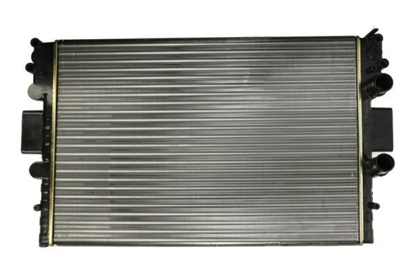 THERMOTEC D7E001TT Engine radiator Aluminium, Plastic, for vehicles without air conditioning, 647 x 455 x 30 mm, Manual Transmission, Mechanically jointed cooling fins