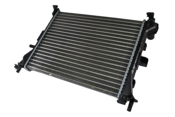 THERMOTEC D7G011TT Engine radiator Aluminium, Plastic, for vehicles without air conditioning, 449 x 379 x 22 mm, Manual Transmission, Mechanically jointed cooling fins