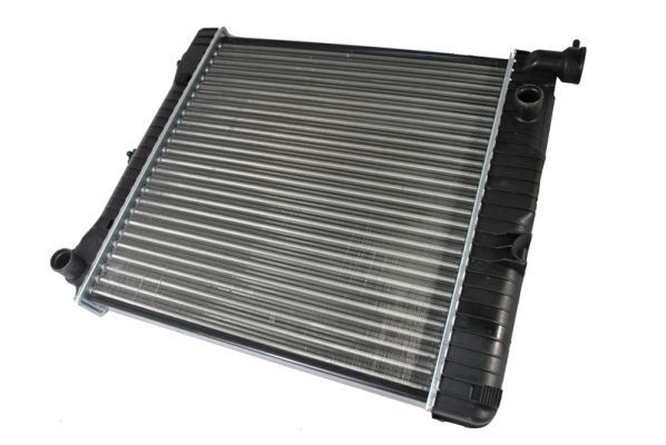 Engine radiator THERMOTEC Plastic, Aluminium, for vehicles without air conditioning, 474 x 530 x 33 mm, Manual Transmission, Mechanically jointed cooling fins - D7M001TT
