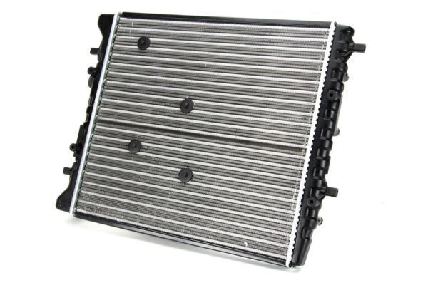THERMOTEC D7S005TT Engine radiator Aluminium, Plastic, for vehicles without air conditioning, 415 x 430 x 23 mm, Manual Transmission, Mechanically jointed cooling fins