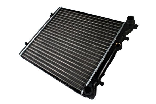 THERMOTEC D7W002TT Engine radiator Aluminium, Plastic, for vehicles without air conditioning, 427 x 399 x 22 mm, Manual Transmission, Mechanically jointed cooling fins