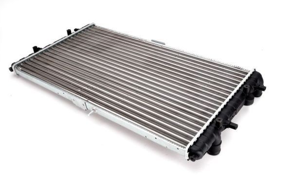THERMOTEC D7W006TT Engine radiator Aluminium, Plastic, for vehicles with/without air conditioning, 378 x 650 x 23 mm, Manual Transmission, Mechanically jointed cooling fins