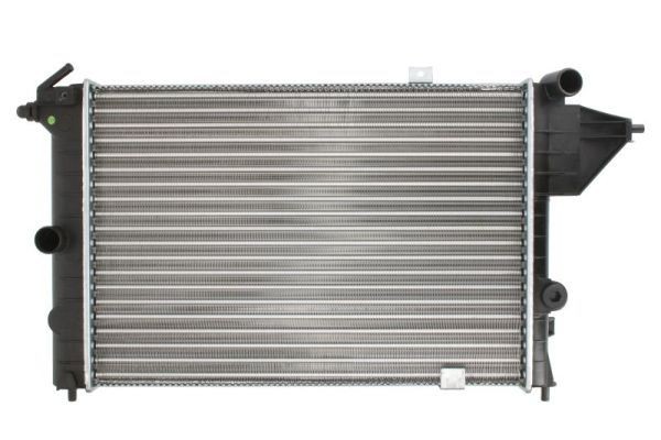 THERMOTEC D7X029TT Engine radiator Plastic, Aluminium, for vehicles without air conditioning, 378 x 538 x 23 mm, Manual Transmission, Mechanically jointed cooling fins