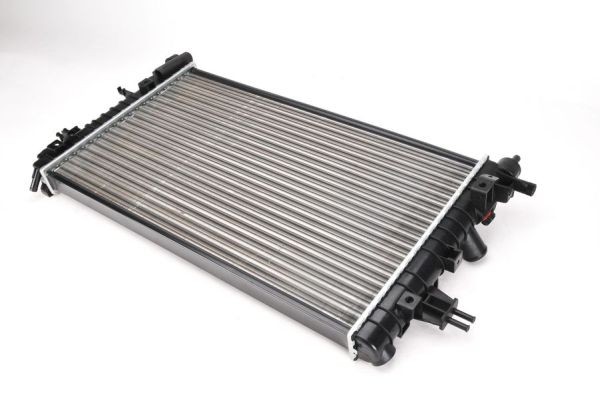 THERMOTEC D7X055TT Engine radiator Aluminium, Plastic, for vehicles with/without air conditioning, 378 x 605 x 23 mm, Manual Transmission, Mechanically jointed cooling fins