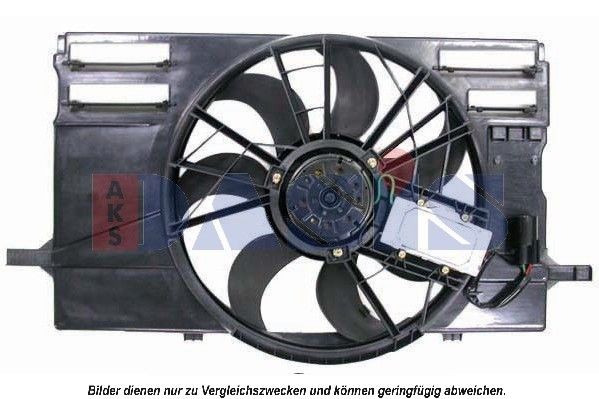 AKS DASIS 228043N Fan, radiator Ø: 415 mm, 12V, 350W, with radiator fan shroud, with control unit