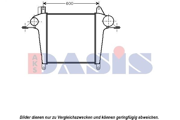 AKS DASIS 267021N Ladeluftkühler für MAN TGL LKW in Original Qualität