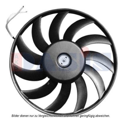 AKS DASIS Ø: 383 mm, 12V, 400W, without radiator fan shroud Cooling Fan 048053N buy