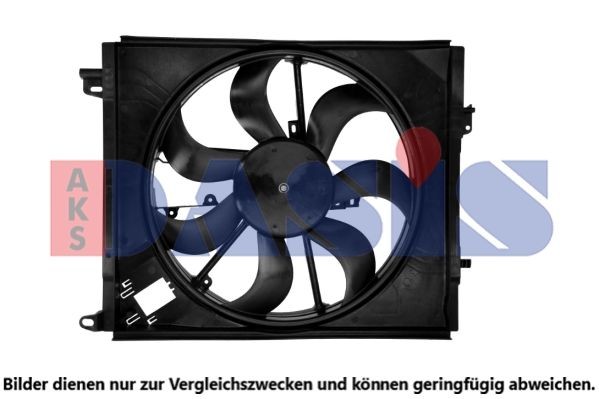 AKS DASIS 188004N Fan Wheel, engine cooling 440 mm, with radiator fan shroud