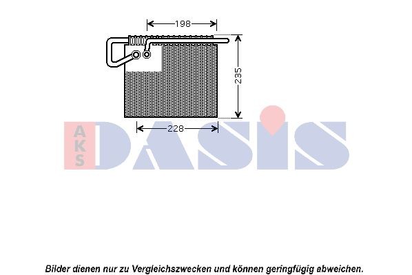 AKS DASIS 820045N Air conditioning evaporator A0018309658