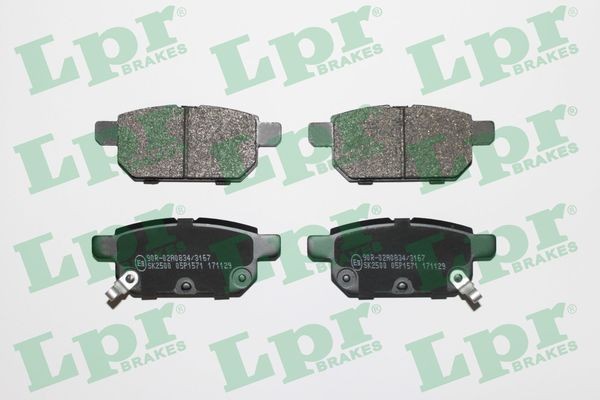 LPR Height: 39,9mm, Width: 98,5mm, Thickness: 14,5mm Brake pads 05P1571 buy
