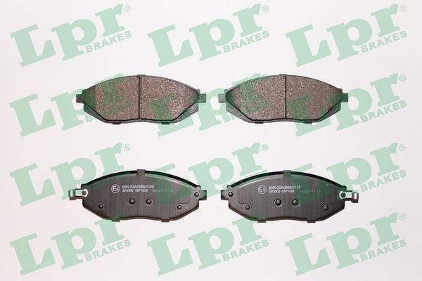LPR Height: 48,5mm, Width: 133mm, Thickness: 17,5mm Brake pads 05P1629 buy