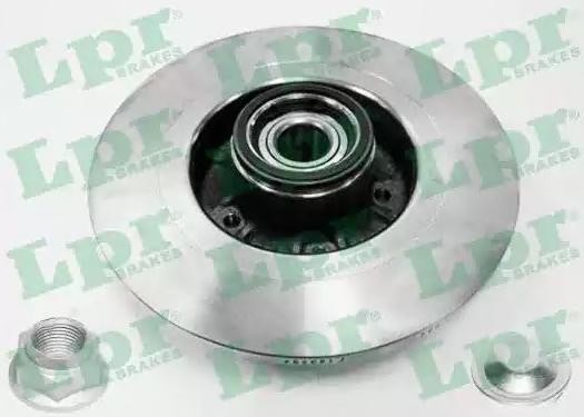 LPR R1004PCA Brake disc 274x10,9mm, 5, solid