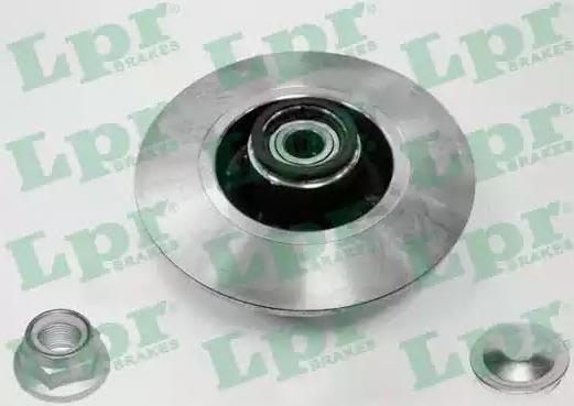LPR R1005PCA Brake disc 240x8mm, 4, solid