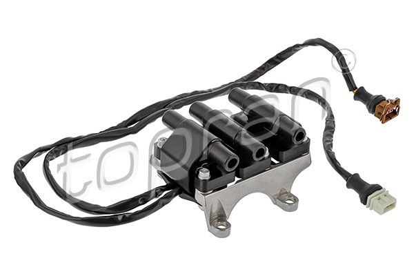 TOPRAN 111 749 Ignition coil 6-pin connector, 12V, with cable, Number of connectors: 6, Connector Type M4, D Shape