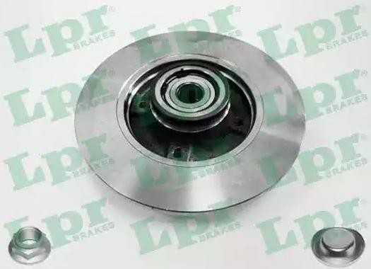 LPR C1005PCA Brake disc 249x9mm, 4, solid