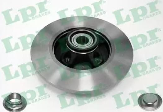LPR C1015PCA Brake disc 268x12mm, 4, solid
