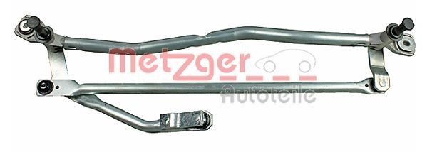 METZGER 2190138 Wiper Linkage for left-hand drive vehicles, Front, without electric motor