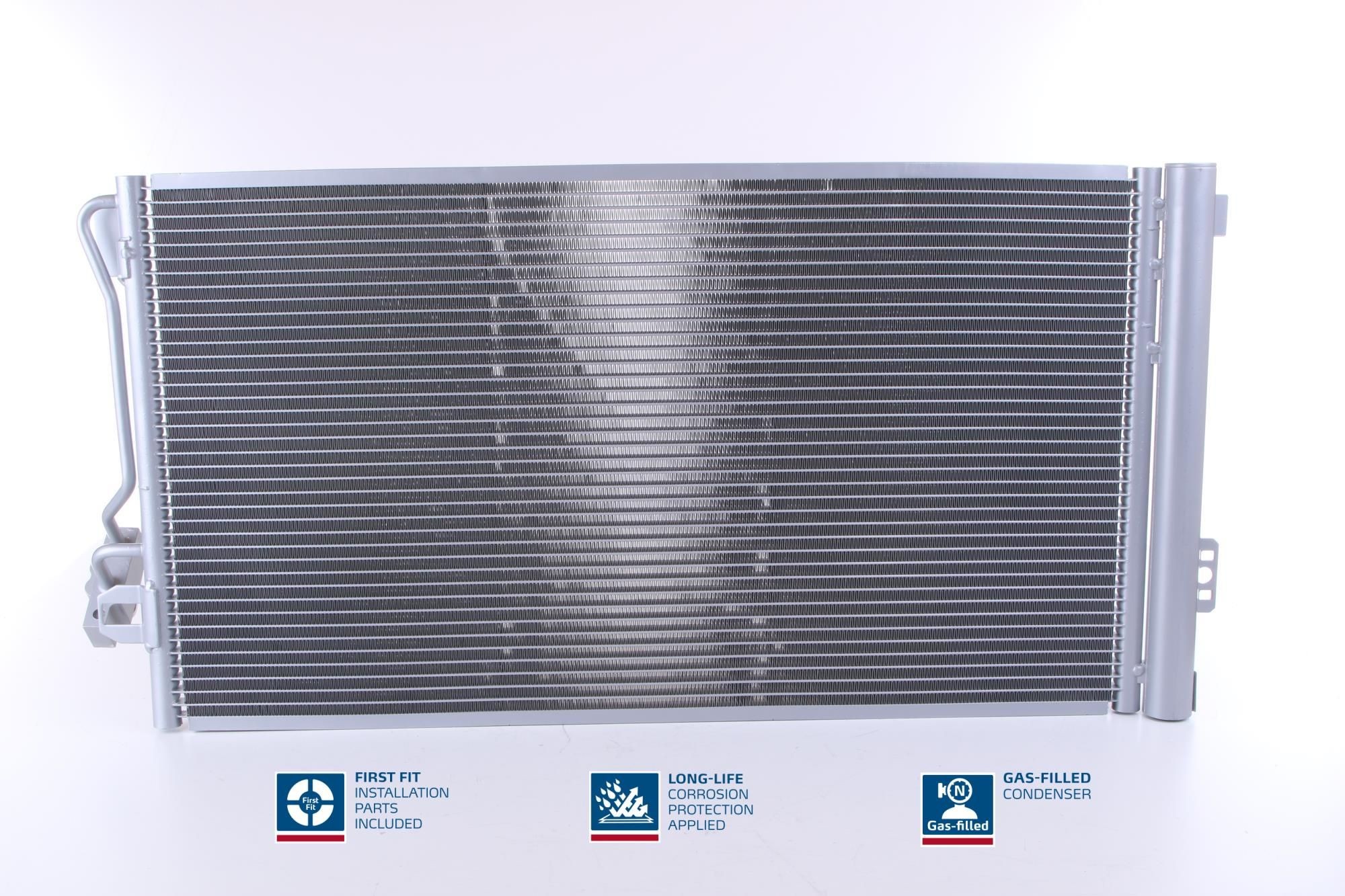 NISSENS 940178 Air conditioning condenser with dryer, Aluminium, 708mm, R 134a, R 1234yf