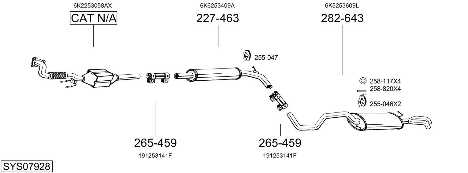Original 521-771 BOSAL Exhaust pipes MERCEDES-BENZ