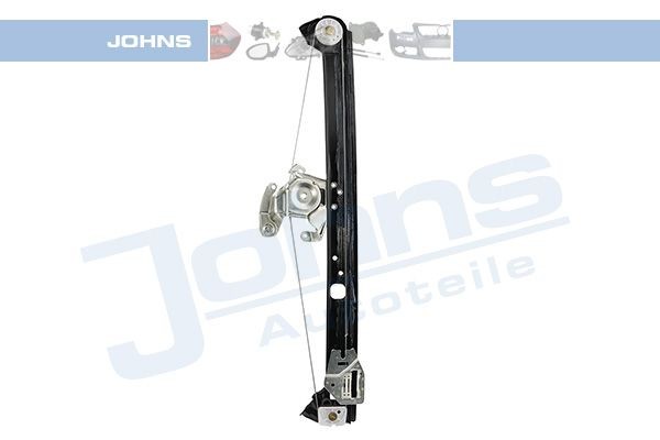 JOHNS 20 73 45-21 Window regulator Left Rear, Operating Mode: Electric, without electric motor