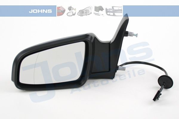 JOHNS 55 72 37-21 Wing mirror Left, for electric mirror adjustment, Aspherical, Heatable, primed