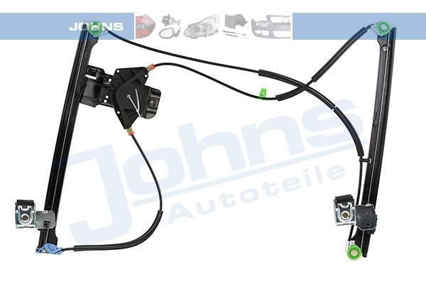JOHNS 95 24 41-21 Window regulator Left Front, Operating Mode: Electric, without electric motor