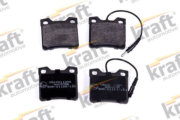 KRAFT 6011095 Brake pad set Rear Axle, incl. wear warning contact