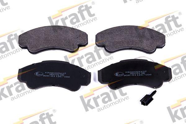 KRAFT 6003427 Brake pad set Front Axle, incl. wear warning contact