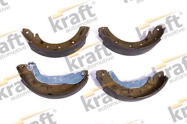 KRAFT 6023025 Brake Shoe Set Rear Axle, Ø: 254,0 x 57,0 mm, with accessories, with lever