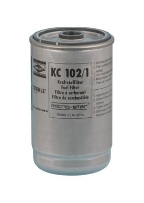 MAHLE ORIGINAL Kraftstofffilter KC 102/1