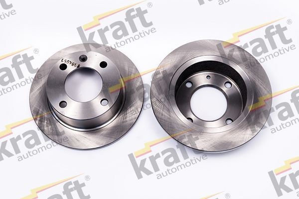 KRAFT 6055070 Brake disc 224, 224,0x9,0mm, 4, solid