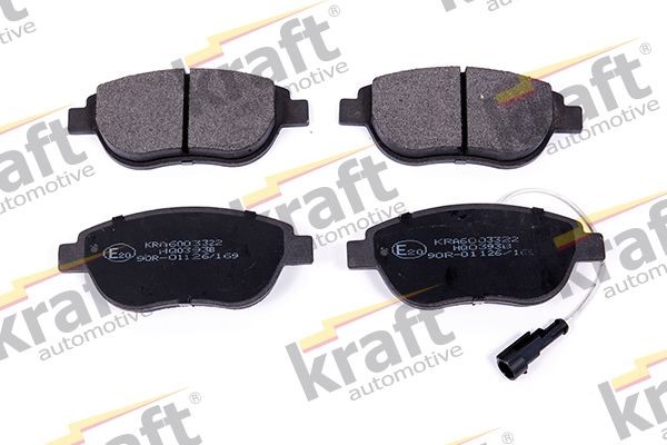 KRAFT Front Axle, incl. wear warning contact Height: 57,0mm, Width: 136,5mm Brake pads 6003322 buy
