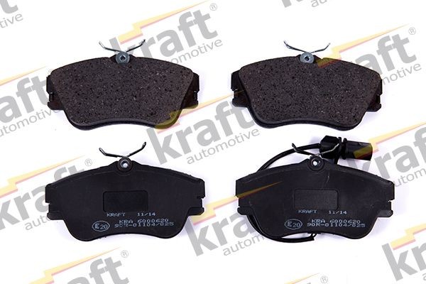 KRAFT 6000620 Brake pad set Front Axle, incl. wear warning contact