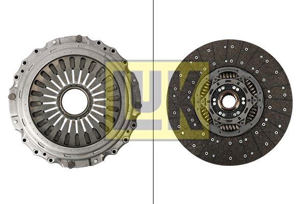 LuK BR 0222 without clutch release bearing, 430mm Ø: 430mm Clutch replacement kit 643 3087 09 buy