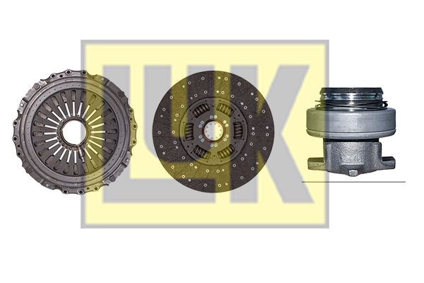 LuK BR 0222 with clutch release bearing, 430mm Ø: 430mm Clutch replacement kit 643 3088 00 buy