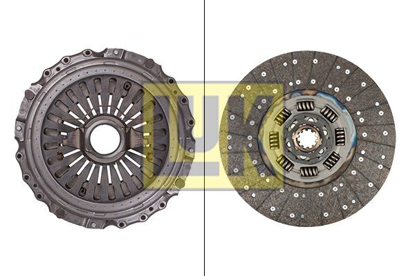 LuK BR 0222 with clutch release bearing, 430mm Ø: 430mm Clutch replacement kit 643 3183 00 buy