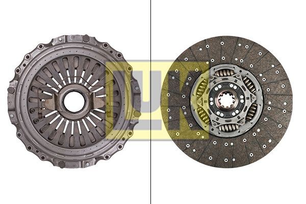 LuK BR 0222 with clutch release bearing, 430mm Ø: 430mm Clutch replacement kit 643 3184 00 buy