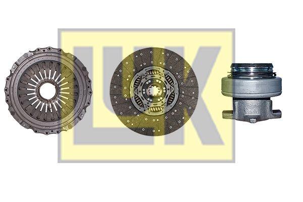 LuK BR 0222 with clutch release bearing, 430mm Ø: 430mm Clutch replacement kit 643 3201 00 buy